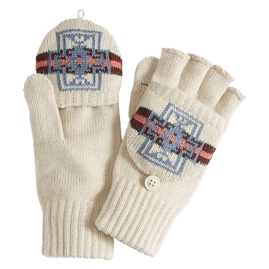 Convertible Fingerless Mittens - Harding Ivory