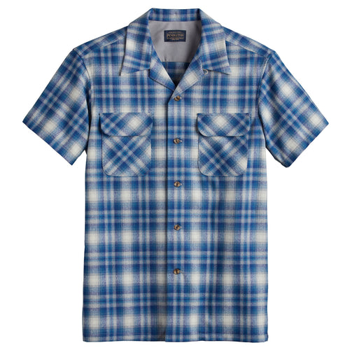 Board Shirt/Short Sleeve - Blue/White Plaid