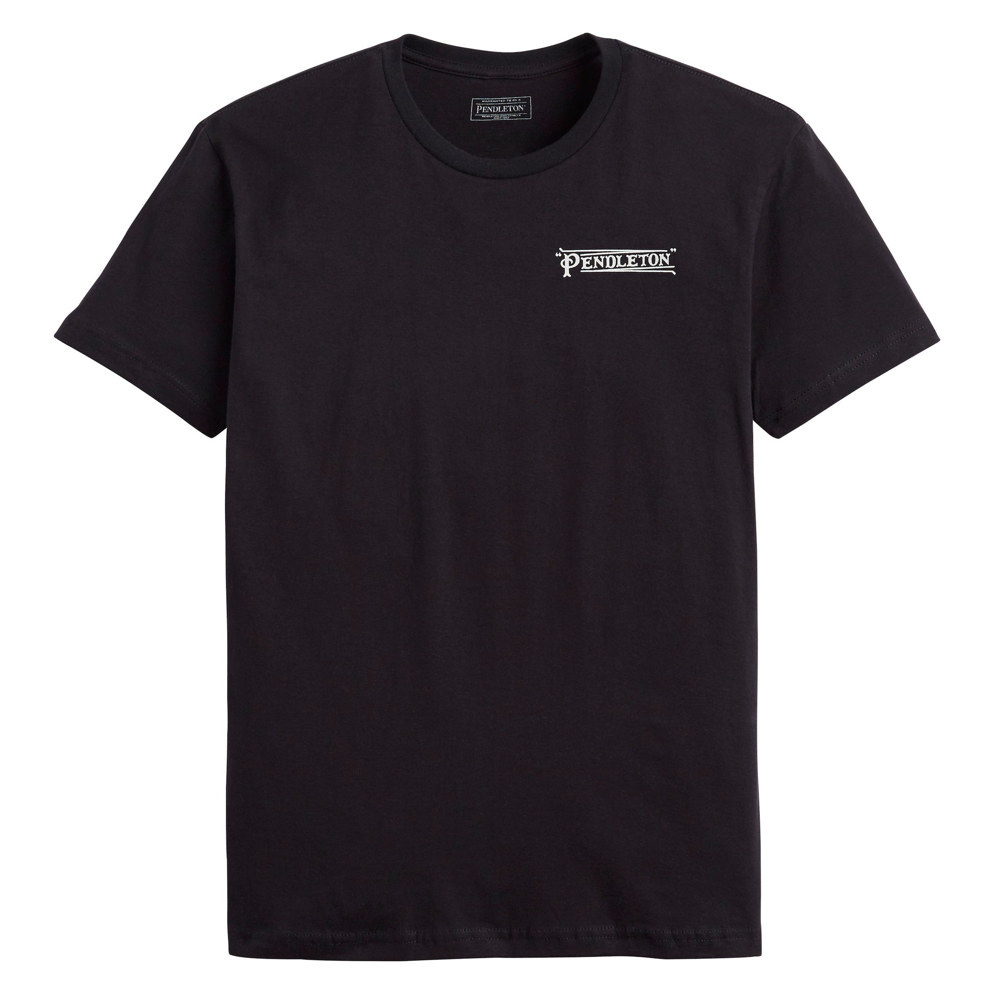 T-Shirt mit Diamantstreifen-Grafik – Schwarz