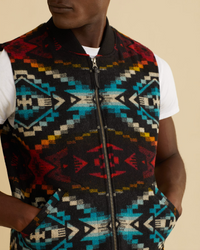 Quilted Zip Vest - Carico Lake