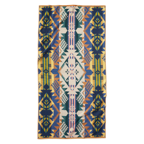 Jacquard Bath Towel - Journey West Bright
