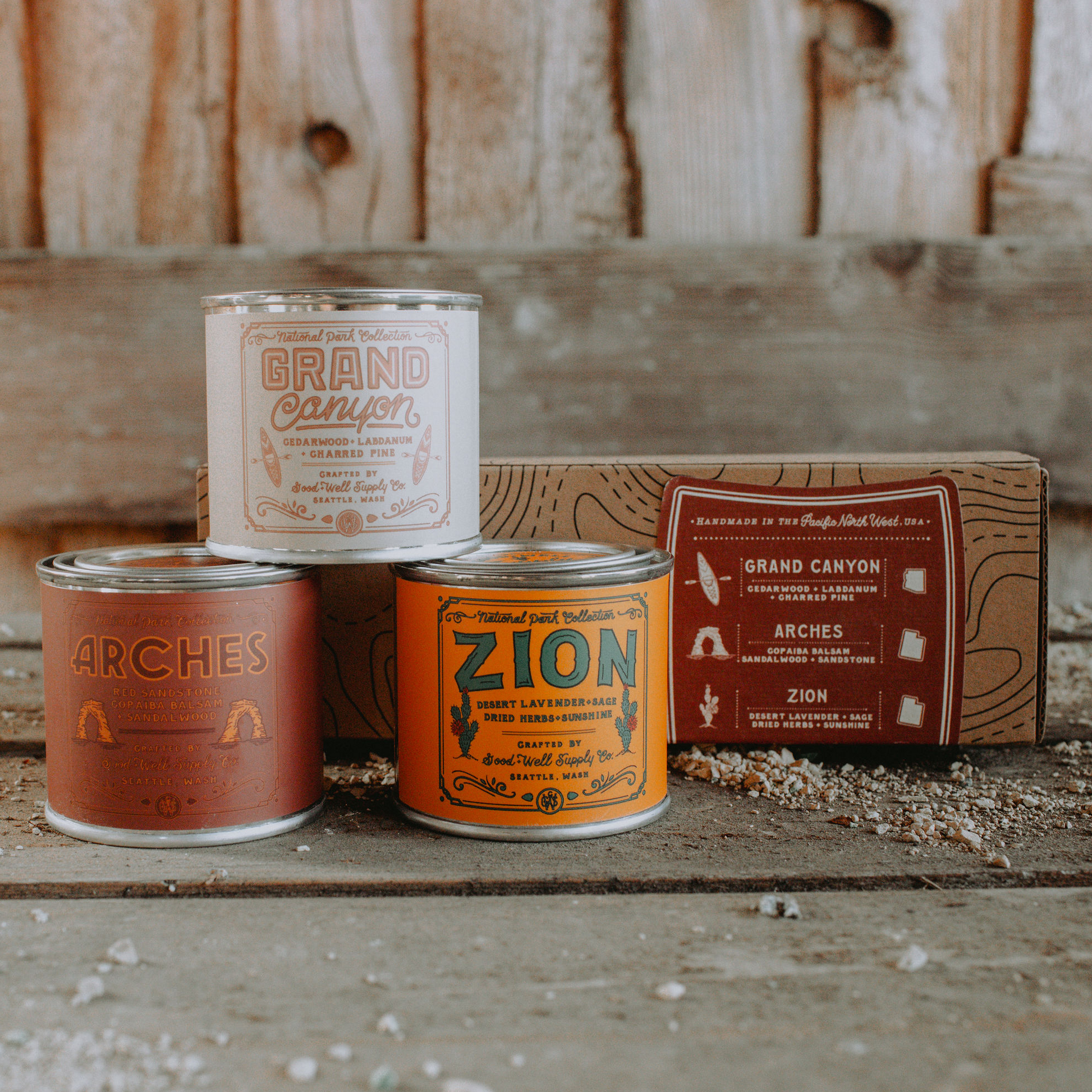 National Park Regional Candle Gift Set - American Desert