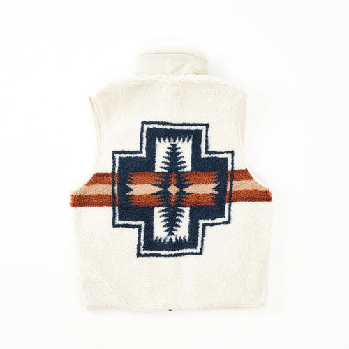Unisex Boa Stand Vest - Ivory Harding