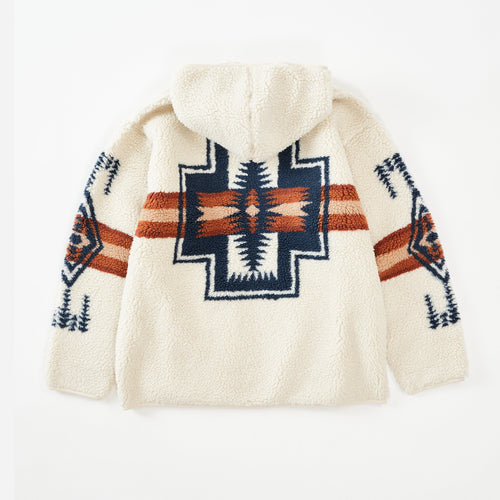 Unisex Boa Zip Hoodie - Ivory Harding